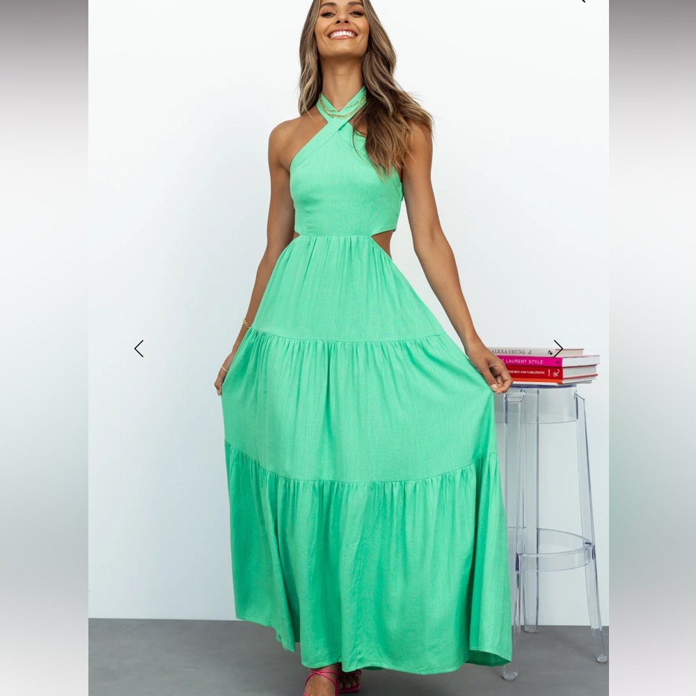 💚 LANDSCAPE VIEW MAXI DRESS GREEN